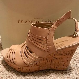 Franco Sarto Tan Wedges